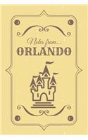 Notes from Orlando: Blank Lined Vintage Themed Journal