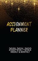 Assignment Planner 2020-2021-2022 Weekly & Monthly