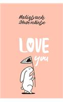Notizbuch Hasenliebe