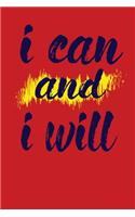I Can And I Will