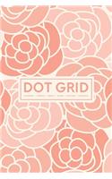 Dot Grid Notebook - Journal- Libreta - Cahier - Taccuino - Notizbuch: 110 Dotted Pages of Bullets for Journaling, Note Taking or to Create Your Own Planner, Organizer or Diary: Peach & White Flowers 083-0