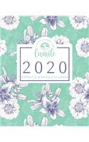 2020 Planner Weekly & Monthly Planner - Creating A Life Worth Living Camile Planners: Sunflowers & Lillies Green Jan 1, 2020 - Dec 31, 2020 Agenda - Large Writing Calendar - A Year at A Glance - Inspirational Quotes - Daily To Do's - 