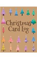 Christmas Card Log: Send & Receive Address Notebook