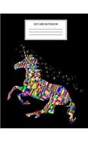 Dot Grid Notebook: Unicorn Dot Grid Journal for Adults and Kids