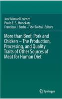 More Than Beef, Pork and Chicken - The Production, Processing, and Quality Traits of Other Sources of Meat for Human Diet