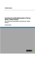 Genietheorie und Musikphilosophie in Thomas Manns 