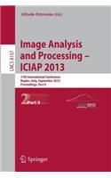 Progress in Image Analysis and Processing, Iciap 2013