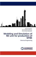 Modeling and Simulation of Rd Unit for Production of Mtbe