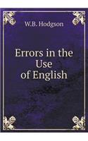 Errors in the Use of English