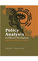Policy Analysis For Effective Development : Strengthening Transition Economies