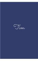 Tim: notebook with the name on the cover, elegant, discreet, official notebook for notes, dot grid notebook,