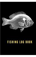 Fishing Log Book - Fish on black cover - fishing book for dad: This Cool fishing logbook gives you to write in your fishing records, Fishing Tracker, Photos Space/ Gifts For Fish Lovers