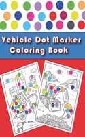 Vehicle Dot Marker Coloring Book