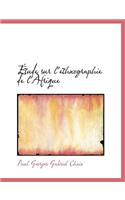 A Tude Sur L'Ethnographie de L'Afrique