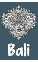 Bali: Reise-Notizbuch mit Punktraster (dot Grid) - Für Notizen, Zeichnungen und Lettering - 128 Seiten