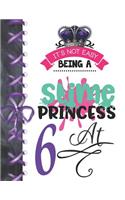It's Not Easy Being A Slime Princess At 6: Oozy Large A4 College Ruled Composition Writing Notebook For Girls