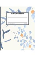 Graph Paper Notebook: Quad Ruled Grid Paper Math and Science Composition Notebook 100 Sheets 5 Squares Per Inch