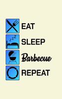 Eat Sleep Barbecue Repeat: Unique BBQ Notebook 6"x9" Journal Barbecue Checkered