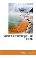 Koische Forschungen Und Funde