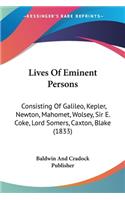 Lives Of Eminent Persons