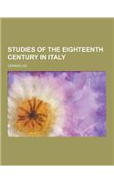 Studies of the Eighteenth Century in Italy