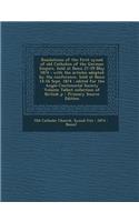 Resolutions of the First Synod of Old Catholics of the German Empire, Held at Bonn 27-29 May 1874: With the Articles Adopted by the Conference, Held at Bonn 14-16 Sept. 1874: Edited for the Anglo-Continental Society Volume Talbot Collection of Bri(English)