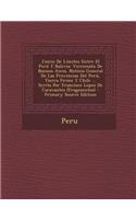 Juicio de Limites Entre El Peru y Bolivia
