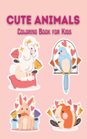 Cute Animals Coloring Book for Kids