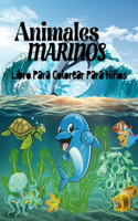 Libro para colorear de animales marinos para niños