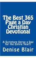 The Best 365 Page a Day Christian Devotional: A Scripture Verse a Day for the Entire Year!!(English)