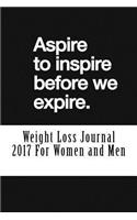 Weight Loss Journal 2017 For Women and Men