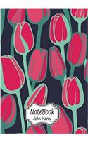 Flower Design: Notebook Journal Diary