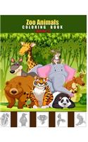 Zoo Animals Coloring Book: Awesome Forest and farm Animals Mandala Coloring Book for Girls, Cute Horses, Birds, Owls, Elephants, Dogs, Cats, Turtles, Bears, Rabbits, Ages 4-8,