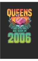 Queens Are Born In 2006: Dotted Bullet Journal (6 X 9 -120 Pages) for Birthday Gift Idea for Women