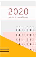 2020 Monthly & Weekly Planner