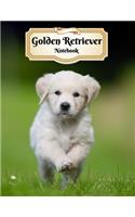 Golden Retriever Notebook: Puppy - Composition Book 150 pages 8.5 x 11 in. - Wide Ruled - Writing Notebook - Lined Paper - Soft Cover - Plain Journal