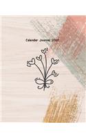 Calendar Journal 2020: Calendar Planner with 12 Month and Daily Schedule for Organizer Agenda & Diary, Inspirational Quotes, Schedule, Notebook Journal, and Business: Brus