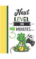 Next Level In 3 Minutes: Dinosaur Gifts For Boys And Girls Age 3 Years Old - Dino Playing Video Games Sketchbook Sketchpad Activity Book For Kids To Draw And Sketch In