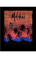 Molokai: Hawaiian Christmas Journal Notebook Shopping Organizer Holiday Food Meal Party Planner Budget Expense Tracker. Tropical Palm Tree Soft Cover 7.5 x 9