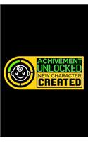 Achievement Unlocked. New Character Created