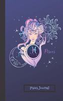 Pisces Journal: Planner and Brain Map Diary: Gift Astrology Zodiac Sun Sign Notebook