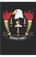 Sword: Sword Coat of Arms and Family Crest Notebook Journal (6 x 9 - 100 pages)