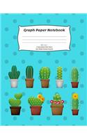 Graph Paper Notebook: Cactus; Graph/Grid Paper Notebook; 100 Sheets/200 Pages; 4 Squares Per Inch