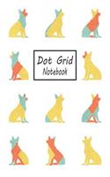 Dot Grid Notebook: German Shepherd Dog Pattern - A Dotted Matrix Journal (Composition Book)