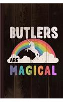 Butlers Are Magical Journal Notebook: Blank Lined Ruled for Writing 6x9 110 Pages