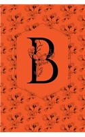 Floral Monogram Journal/Notebook - B