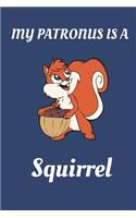 My Patronus Is a Squirrel: Perfect Bound Humorous Journal for Squirrel Lovers 110 Pages 6 X 9 Quality Cover