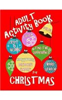 Adult Activity Book Christmas Activity Book for Adults: Large Print Christmas Word Search Cryptograms Crosswords Trivia Quiz and More