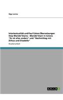 Intertextualität und Paul Celans Übersetzungen Osip Mandel'stams - Mandel'stam in Celans 