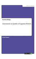Assessment on Quality of Legumes Protein